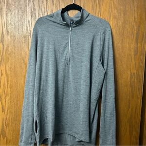 Men’s Grey Lululemon half zip XXL